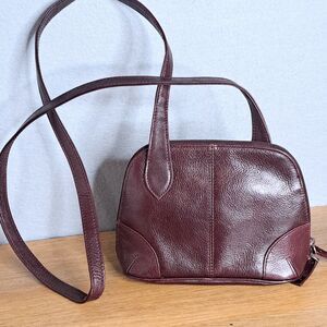Latico Burgundy Leather Crossbody Bag